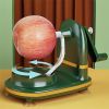 1pc Fruit Automatic Rotating Peeler, Stainless Steel Blades Apple Cutter With Apple Slicer, Kitchen Gadget