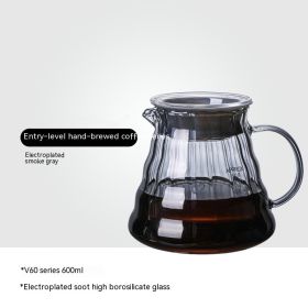 Borosilicate Glass Hand Made Maker Cloud Pot Filter Cup Filter Coffeepot Household Coffee Pot (Option: Electroplated Soot Cloud Pot)